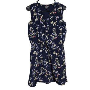 Original by Nicole Miller Floral Sleeveless Dress Size Small Midi V-Neck Tank